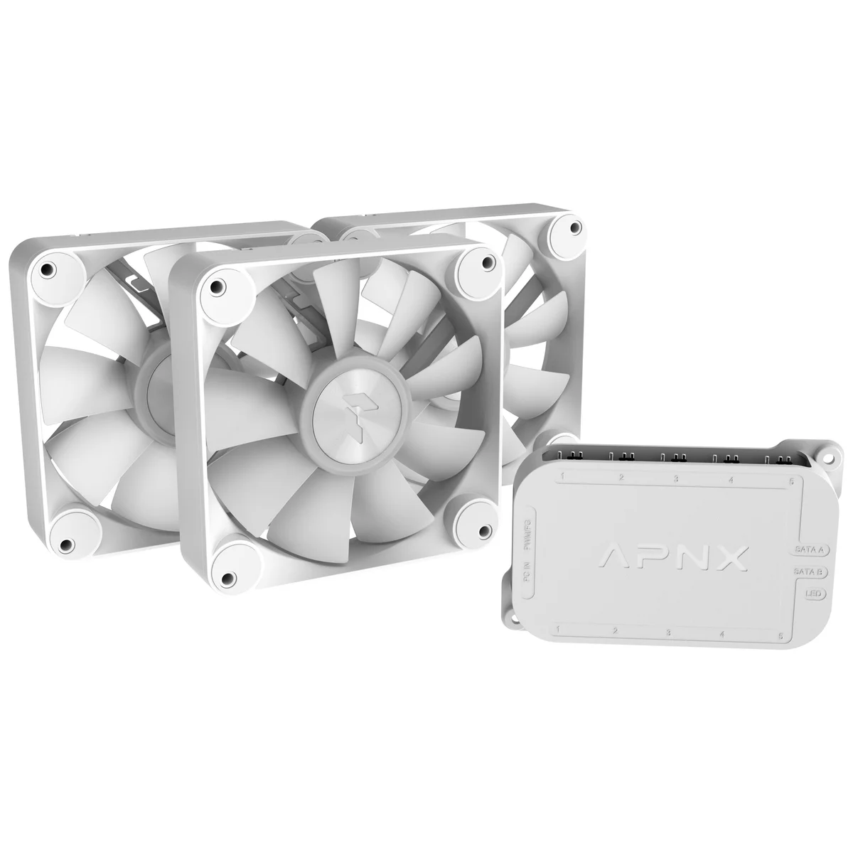 APNX FP1-R Performance ARGB 120mm PWM Triple Fan Pack - White, image 1 of 1