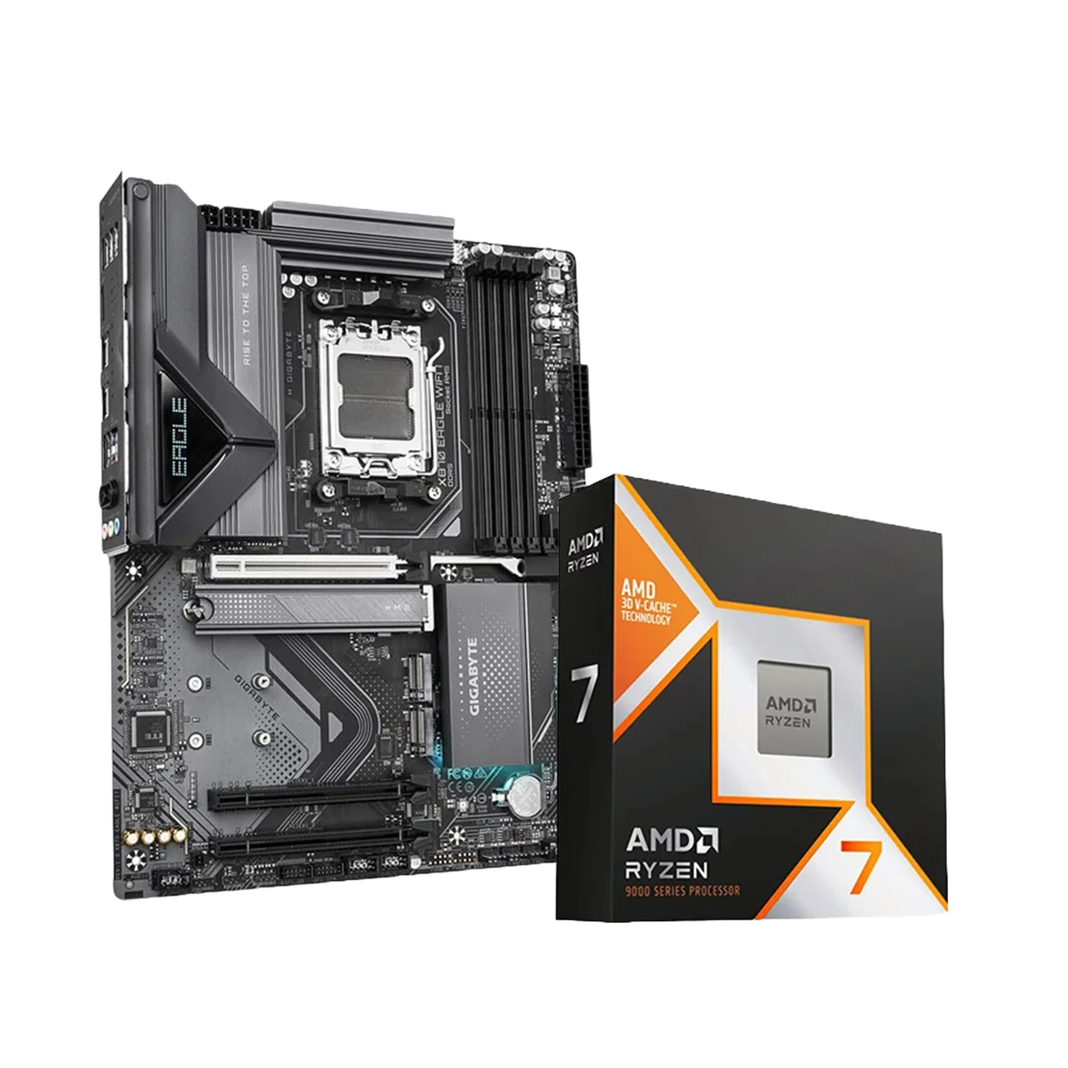 CCL 9850X3D X870 Eagle Gaming Motherboard Combo, image 1 of 1