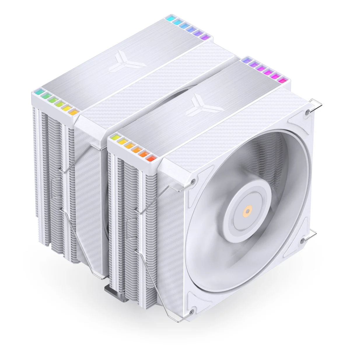 Jonsbo HX6280 RGB White Dual Tower CPU Cooler - 130mm, image 1 of 1