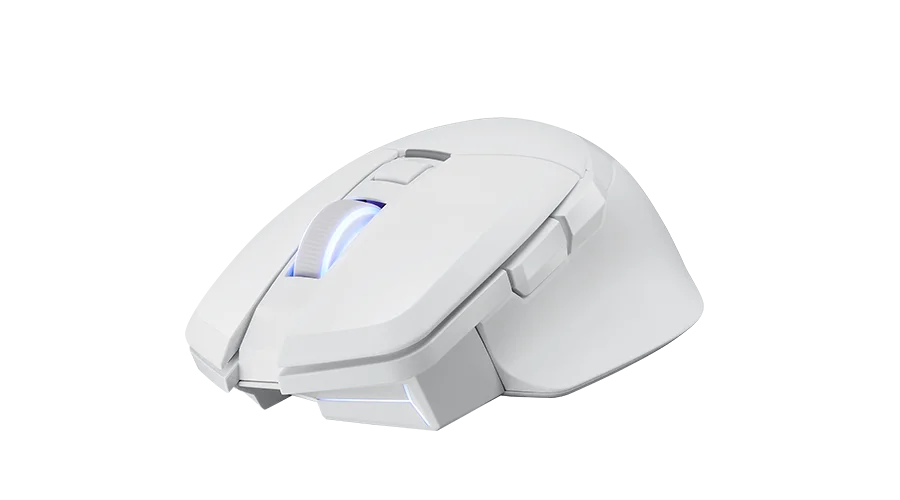 PowerColor ALPHYN AM10 White Optical Wired/Wireless Gaming Mouse, image 1 of 4