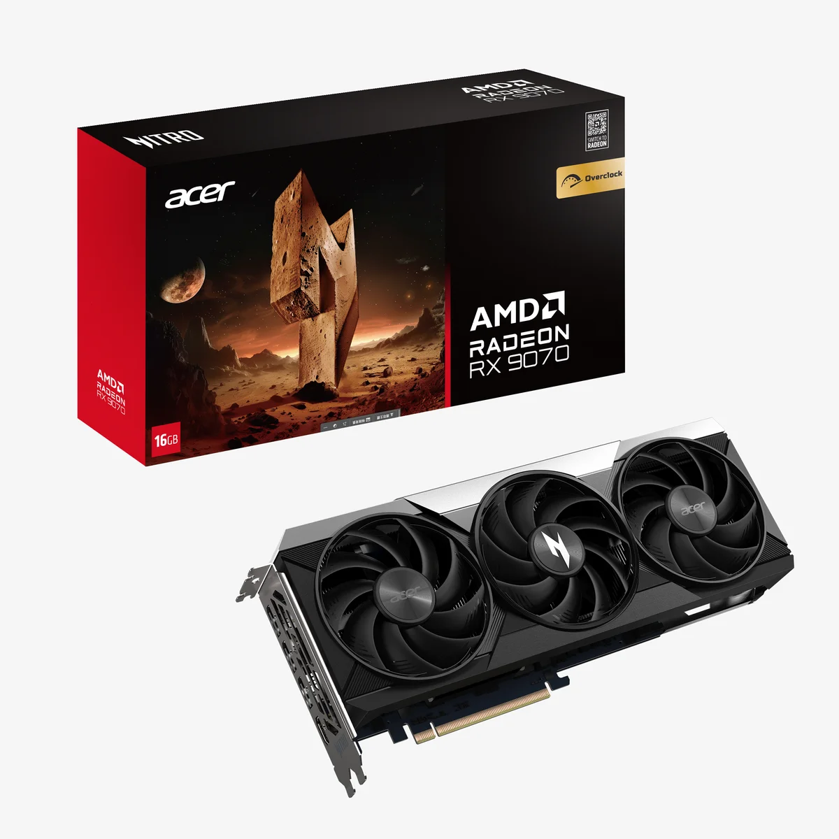 Acer Radeon RX 9070 Nitro OC, image 1 of 1