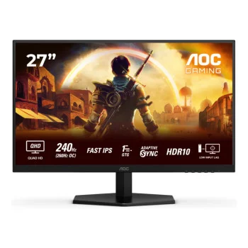 AOC 27" Q27G42ZE 2560x1440 Fast IPS 240Hz (OC 260Hz) 1ms GtG 300cd/m2 A-Sync Widescreen Gaming Monitor