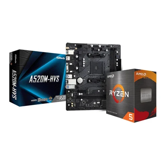 Asrock A520M-HVS AMD Ryzen DDR4 Micro ATX Motherboard - Socket AM4, image 1 of 1