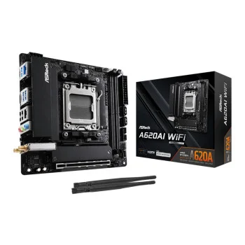 ASRock A620AI WIFI AMD A620A DDR5 AM5 Mini-ITX Motherboard, image 1 of 1