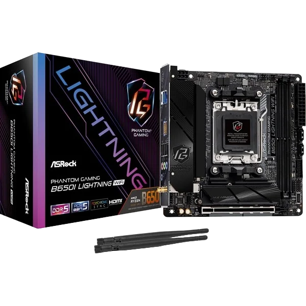Asrock Phantom Gaming B650I Lightning WIFI AM5 DDR5 Motherboard