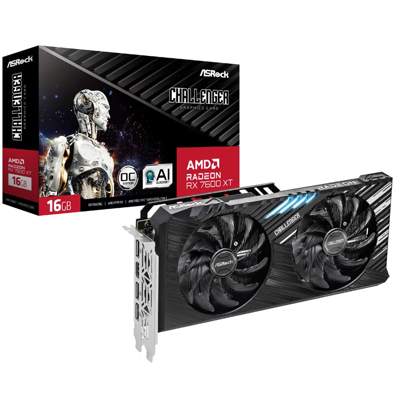 ASRock Radeon RX 7600 XT Challenger OC, image 1 of 1