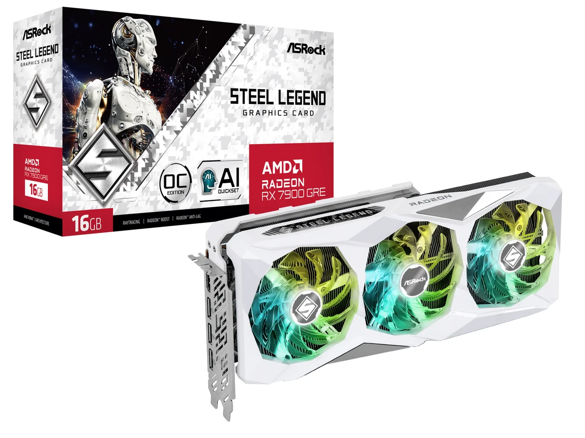 ASRock Radeon RX 7900 GRE Steel Legend OC, image 1 of 1
