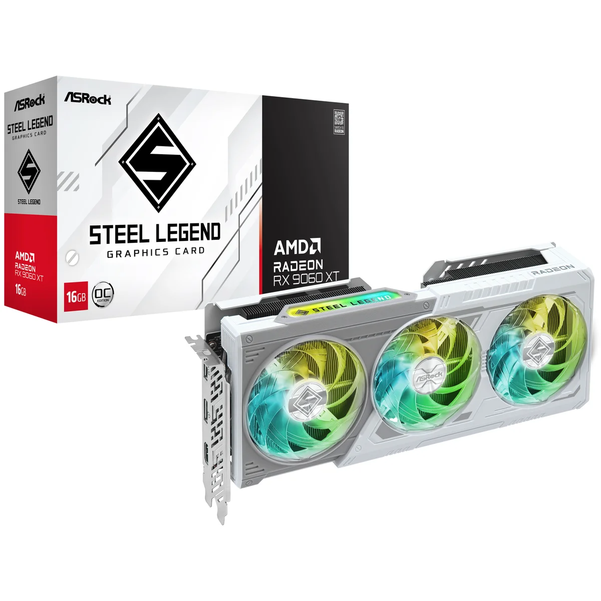 ASRock Radeon RX 9060 XT Steel Legend OC, image 1 of 1