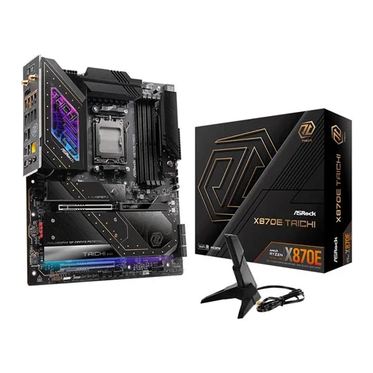 ASRock X870E Taichi AMD Ryzen DDR5 WIFI 7 Motherboard - Socket AM5 - 90-MXBP90-A0UAYZ, image 1 of 1
