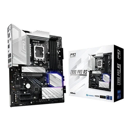 ASRock Z890 Pro RS Intel LGA 1851 PCIE 5.0 DDR5 ATX Motherboard - 90-MXBP10-A0UAYZ, image 1 of 1