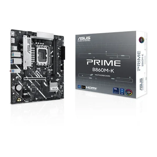 ASUS PRIME B860M-K Intel DDR5 mATX Motherboard LGA 1851 - 90MB1JT0-M0EAY0, image 1 of 1