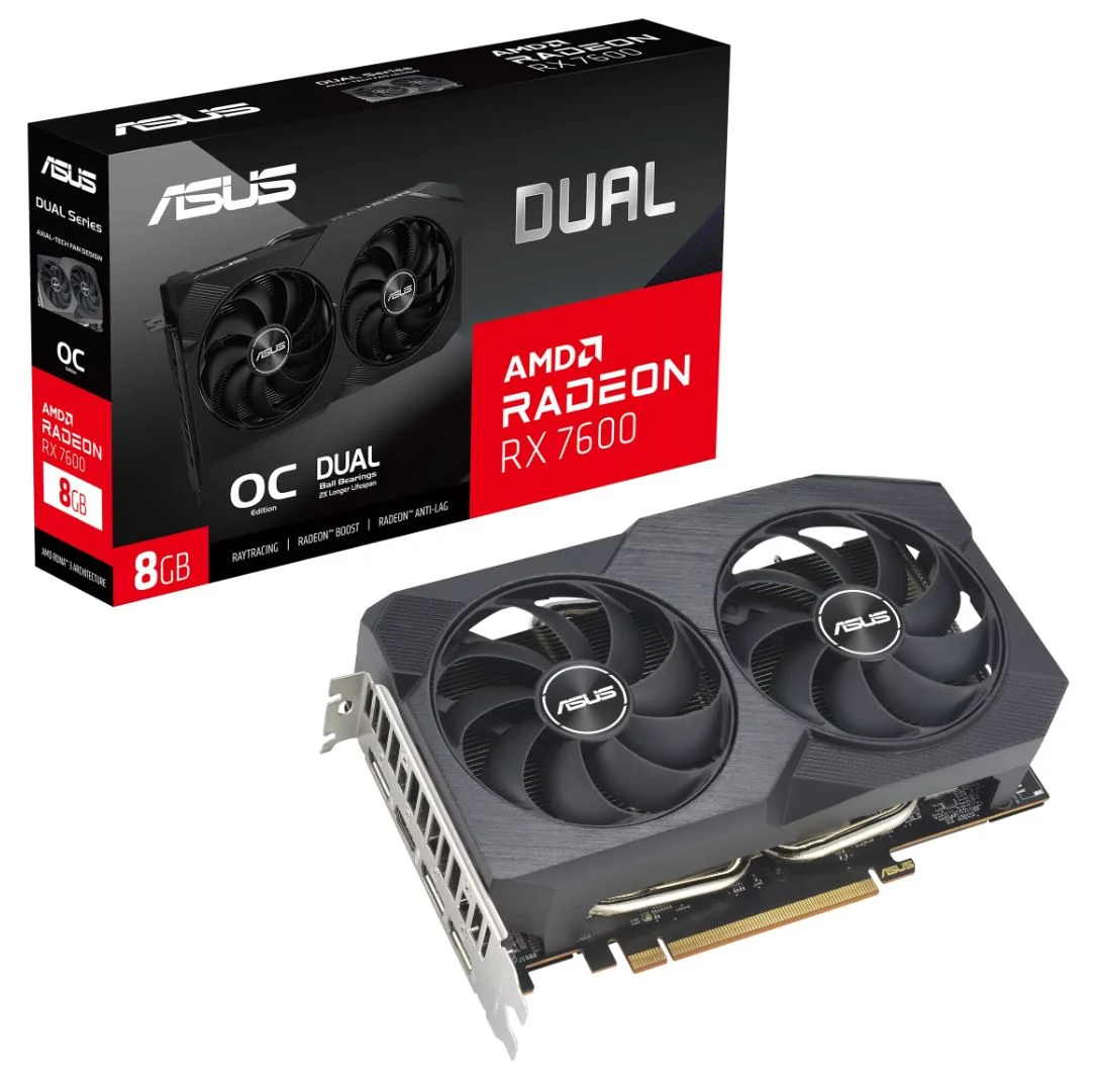 ASUS Radeon RX 7600 DUAL OC V2, image 1 of 1