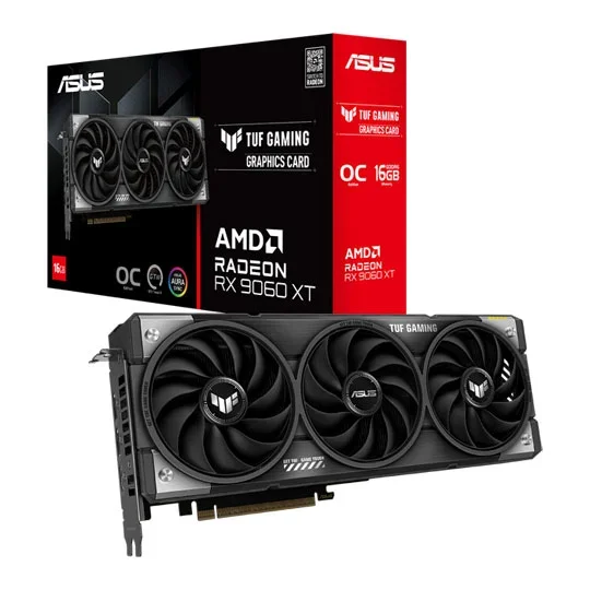ASUS TUF AMD Radeon RX 9060 XT OC Edition 16GB GDDR6 Graphics Card - TUF-RX9060XT-O16G-GAMING, image 1 of 1