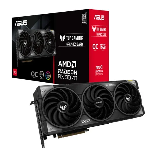 ASUS TUF Gaming Radeon RX 9070 OC Edition 16GB GDDR6 - TUF-RX9070-O16G-GAMING, image 1 of 1