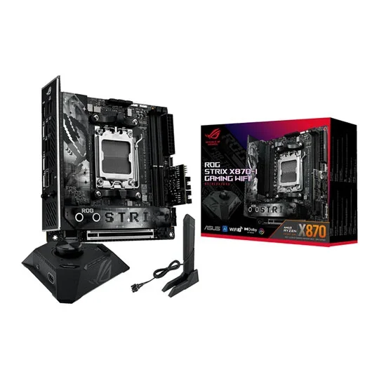 Asus ROG STRIX X870-I GAMING WIFI AMD Ryzen DDR5 Motherboard - Socket AM5 - 90MB1IW0-M0EAY0, image 1 of 1