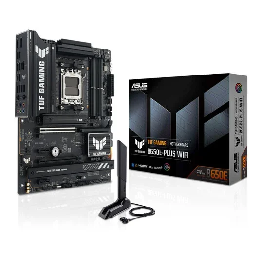 Asus TUF Gaming B650E-PLUS WIFI AMD Ryzen AM5 DDR5 ATX Motherboard - 90MB1M20-M0EAY0, image 1 of 1