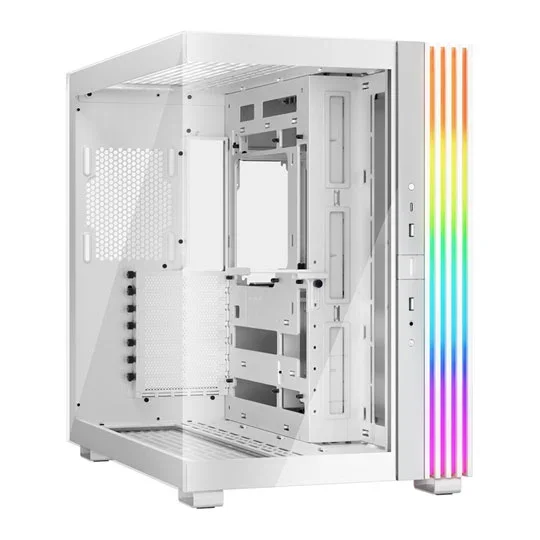 be quiet! Light Base 600 DX Tempered Glass ARGB Reversible ATX Gaming PC Case - White - BGW66, image 1 of 1