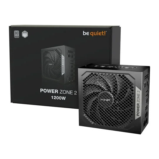be quiet! Power Zone 2 1000W PSU 80 PLUS Platinum ATX3.1 PCIe 5.1 Power Supply - Black, image 1 of 1
