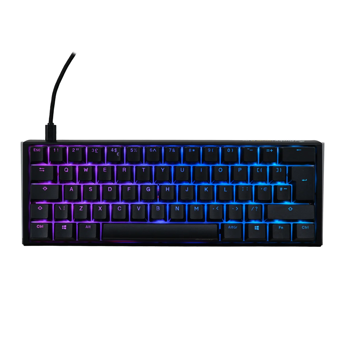 Ducky One 3 Classic 60 USB RGB Mechanical Gaming Keyboard Cherry Red - Black UK Layout, image 1 of 1