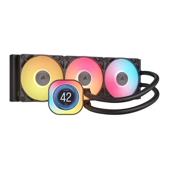 CORSAIR iCUE LINK TITAN 360 RX LCD RGB Liquid CPU Cooler - Black - CW-9061023-WW, image 1 of 1