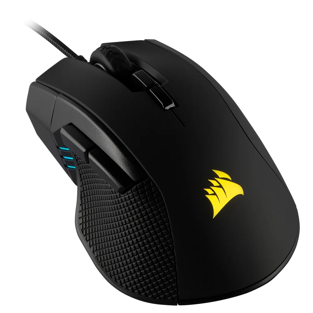 Corsair Ironclaw RGB FPS/MOBA Lightweight 18,000 DPI Wired Gaming Mouse - Black CH-9307011-EU, image 1 of 1