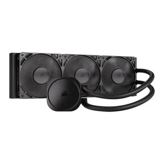 Corsair Nautilus 360 RS LCD 360mm AIO Liquid CPU Cooler - Black - CW-9061033-WW, image 1 of 1