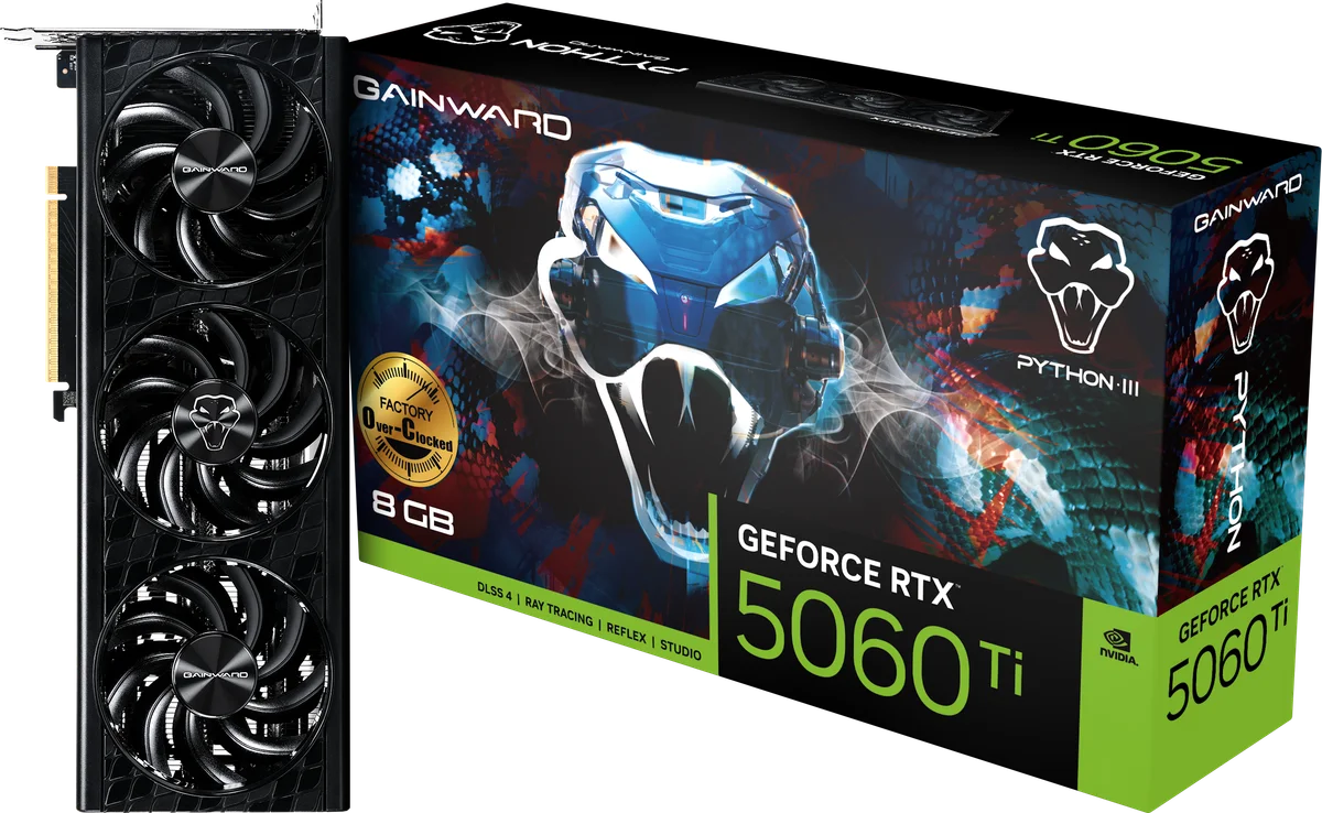 Gainward GeForce RTX 5060 Ti Python III, image 1 of 1