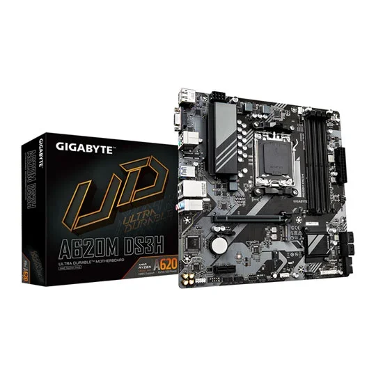 Gigabyte A620M DS3H AM5 A620 Micro-ATX Motherboard - DDR5