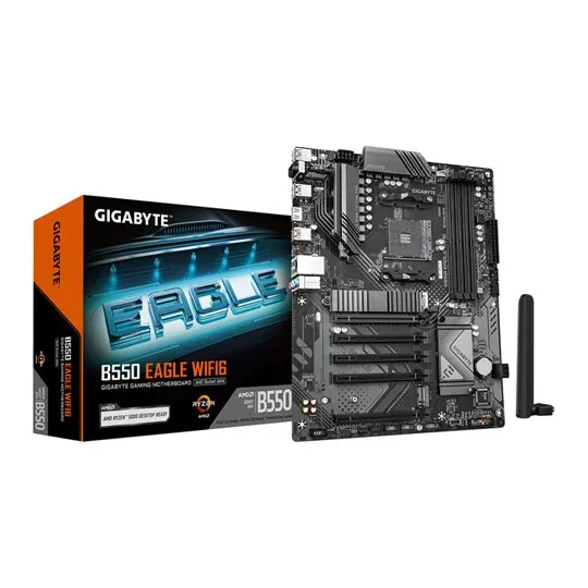 Gigabyte B550 EAGLE WIFI6 AMD DDR4 ATX Motherboard - Socket AM4, image 1 of 1