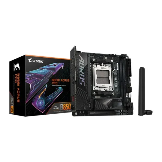 Gigabyte B850I AORUS PRO AMD Ryzen AM5 DDR5 ITX Motherboard, image 1 of 1