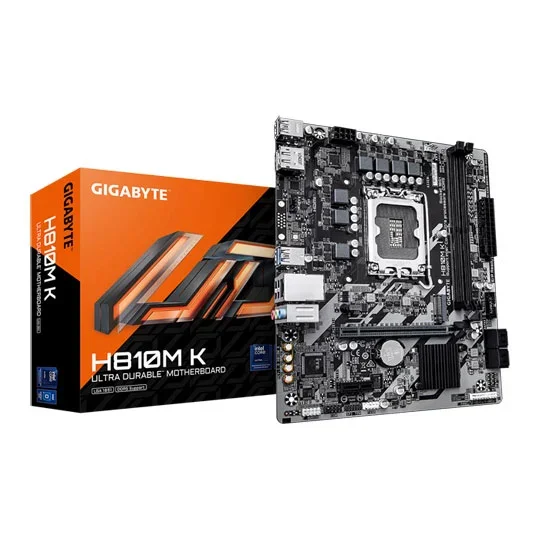 Gigabyte H810M K Intel LGA1851 DDR5 Micro ATX Motherboard, image 1 of 1