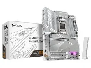 Gigabyte X870 AORUS ELITE WIFI7 ICE AMD Ryzen DDR5 WIFI Motherboard - Socket AM5, image 1 of 1