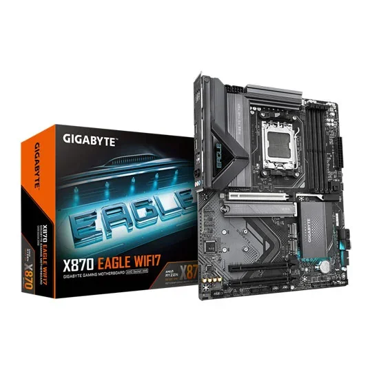 Gigabyte X870 EAGLE WIFI7 AMD Ryzen DDR5 WIFI Motherboard - Socket AM5, image 1 of 1