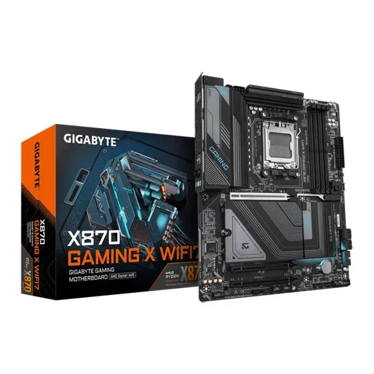 GIGABYTE GAMING X X870 AM5 WiFi7 Motherboard, Black