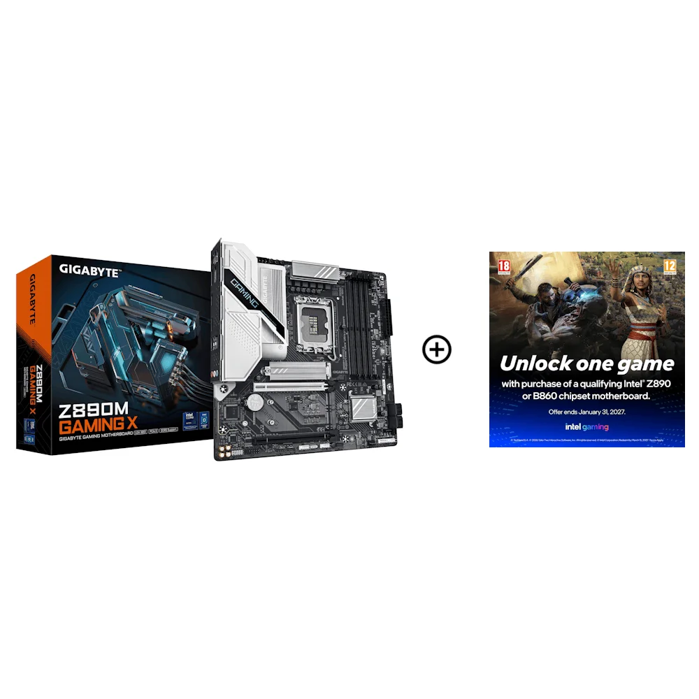 Gigabyte Z890M GAMING X Intel LGA 1851 DDR5 Micro ATX Motherboard, image 1 of 1