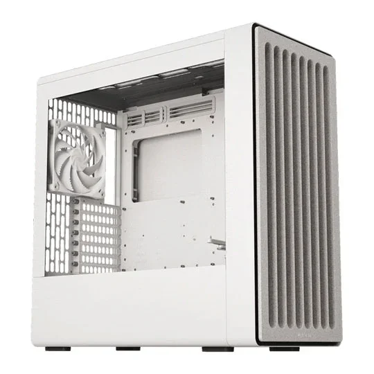 HAVN BF 360 Premium Mid Tower ATX PC Case, Tempered Glass, High-Airflow Mesh Front - White, image 1 of 1
