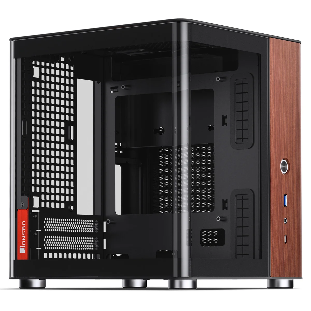 Jonsbo TK-0 Mini-ITX PC Case Tempered Glass - Black, image 1 of 1