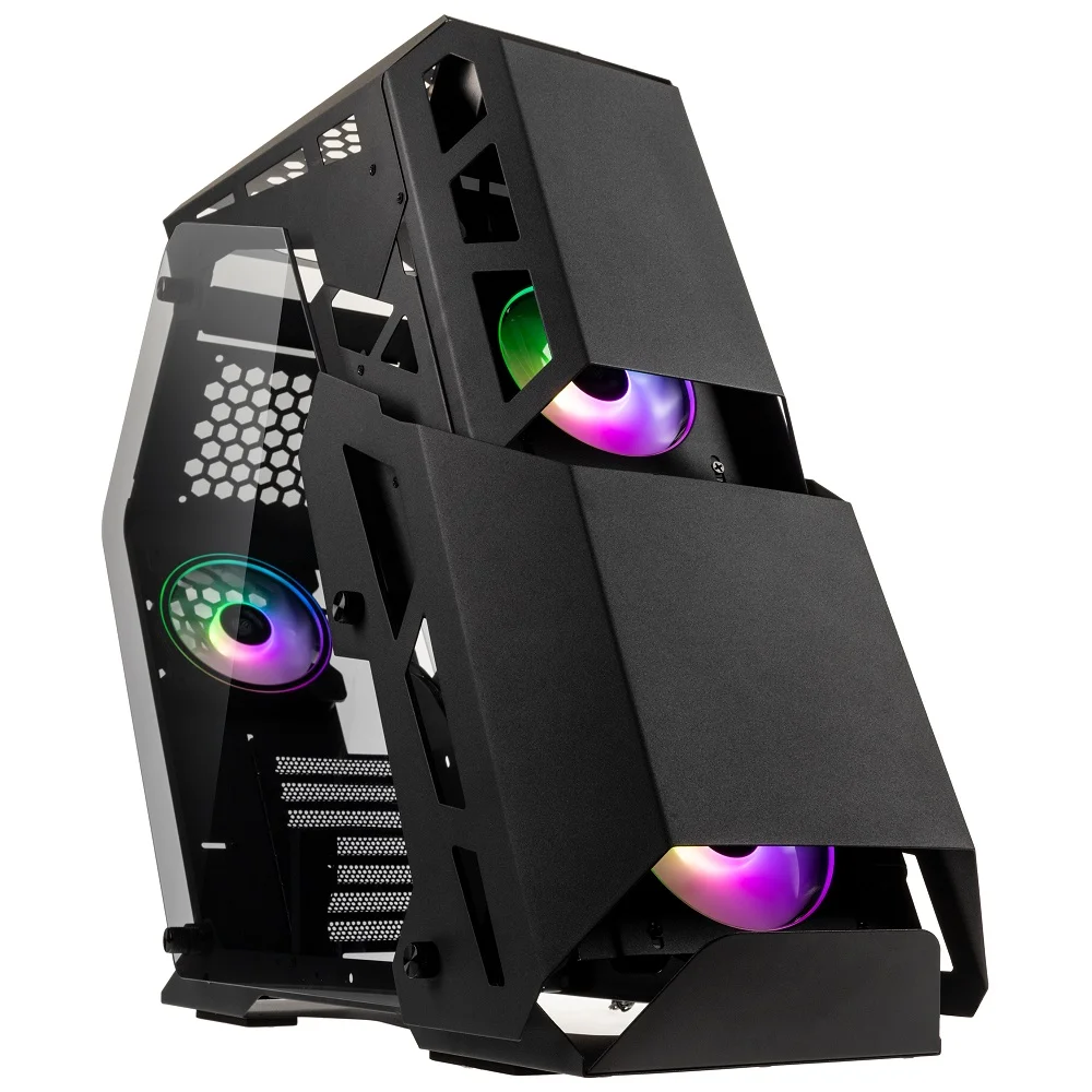KOLINK Big Chungus Shredded ATX Mid-Tower PC Case - Black, image 1 of 1
