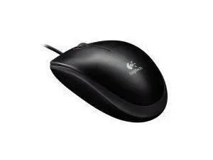 Logitech B100 Ambidextrous Optical USB Mouse - Black - 910-003357, image 1 of 1