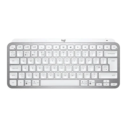 LOGITECH MX Keys Mini for Mac Wireless Keyboard - Pale Grey, Silver/Grey, image 1 of 1
