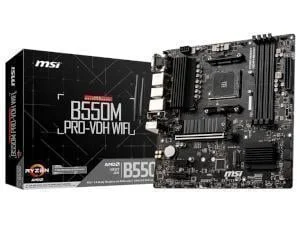 MSI B550M PRO-VDH WIFI AM4 Motherboard, Black, image 1 of 1