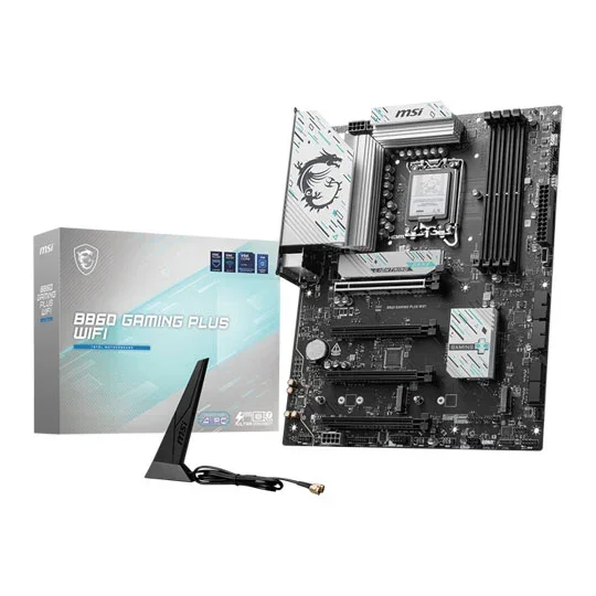 MSI B860 GAMING PLUS WIFI Intel Core Ultra LGA 1851 DDR5 ATX Motherboard, image 1 of 1