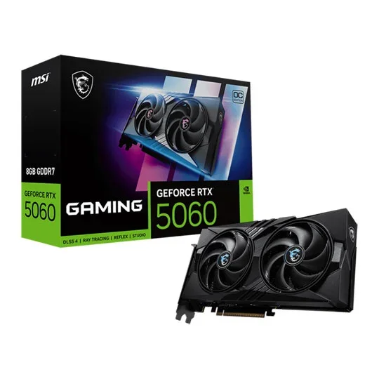 MSI GeForce RTX 5060 8G GAMING OC 8GB GDDR7 Graphics Card, image 1 of 1