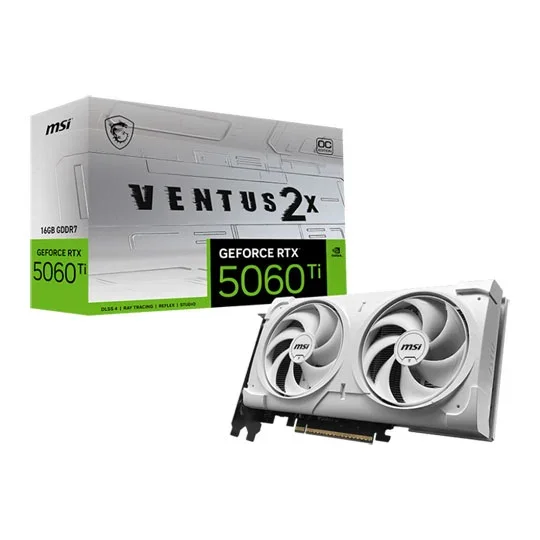 MSI GeForce RTX 5060 Ti 8G VENTUS 2X OC PLUS 8GB GDDR7 Graphics Card, image 1 of 1