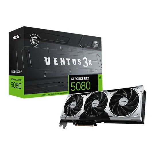 MSI GeForce RTX 5080 VENTUS 3X OC PLUS, image 1 of 1
