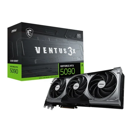 MSI NVIDIA GeForce RTX 5090 32G VENTUS 3X OC GDDR7 Graphics Card, image 1 of 1