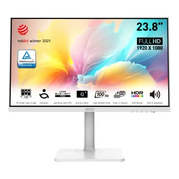 MSI Modern MD2412PW 23.8" Full HD IPS 100Hz 1ms Height Adjustable Business Monitor with Speakers, image 1 of 1