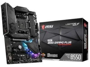 MSI MPG B550 GAMING PLUS AMD Ryzen B550 ATX DDR4 Motherboard - Socket AM4, image 1 of 1
