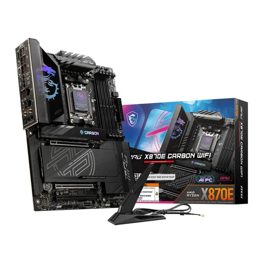 MSI MPG X870E CARBON WIFI AMD Ryzen DDR5 WIFI Motherboard - Socket AM5, image 1 of 1