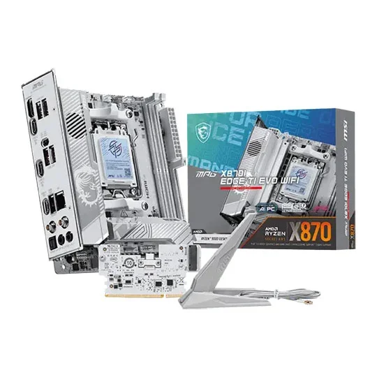 MSI MPG X870E EDGE TI WIFI AMD Ryzen DDR5 WIFI Motherboard - Socket AM5, image 1 of 1